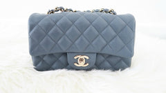 Chanel Mini Flap Bag Dark Grey