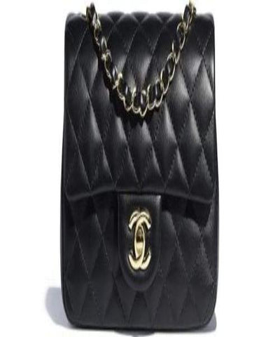 Chanel Classic Flap Maxi Black Lambskin-Gold Tone Metal