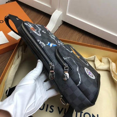 LV Avenue Sling Bag Damier Graphite Maps of the Renaissance