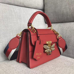 Gucci Queen Margaret Leather Bag Red