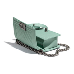 Chanel Boy Medium Handbag blue