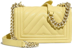 Chanel Boy Medium Handbag Beige