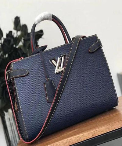 LV Twist Tote Epi Leather Indigo