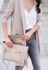 Celine Nano Belt Bag In Grained Calfskin Pale Pink